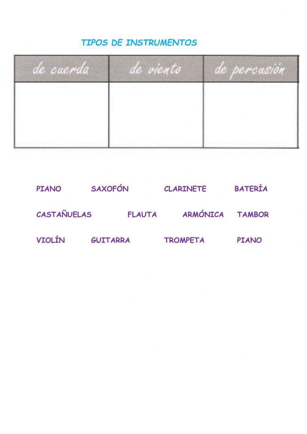 Instrumentos musicaes