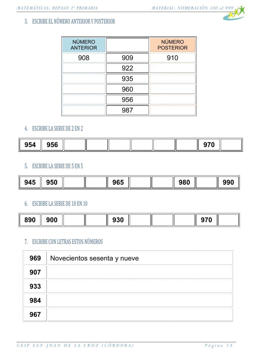 Actividades-numeración-900 al 999