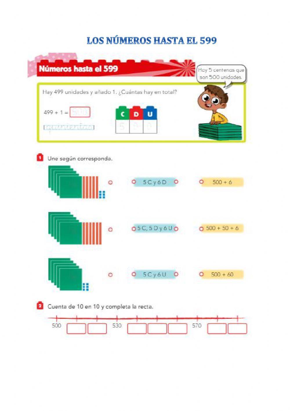 Números hasta 599