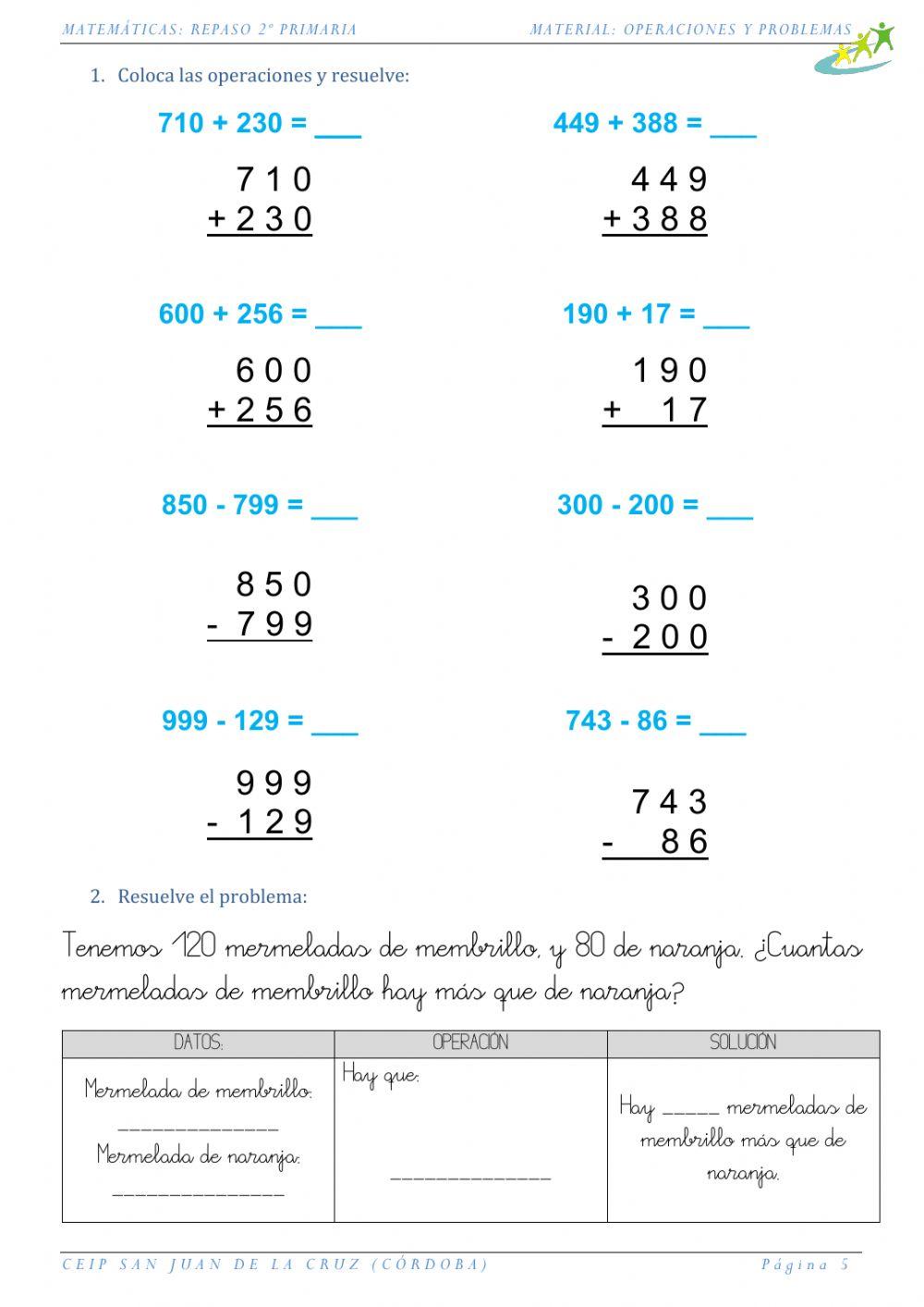 05-Sumas Restas y problema