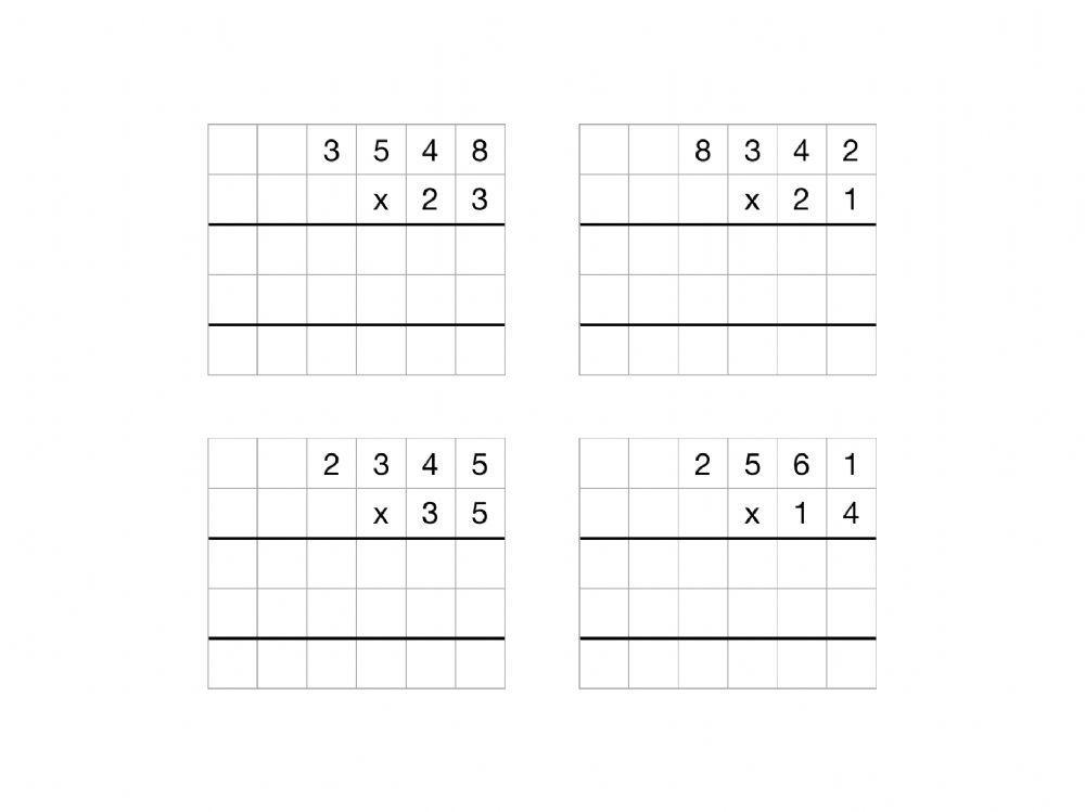 Multiplicaciones Repaso 1