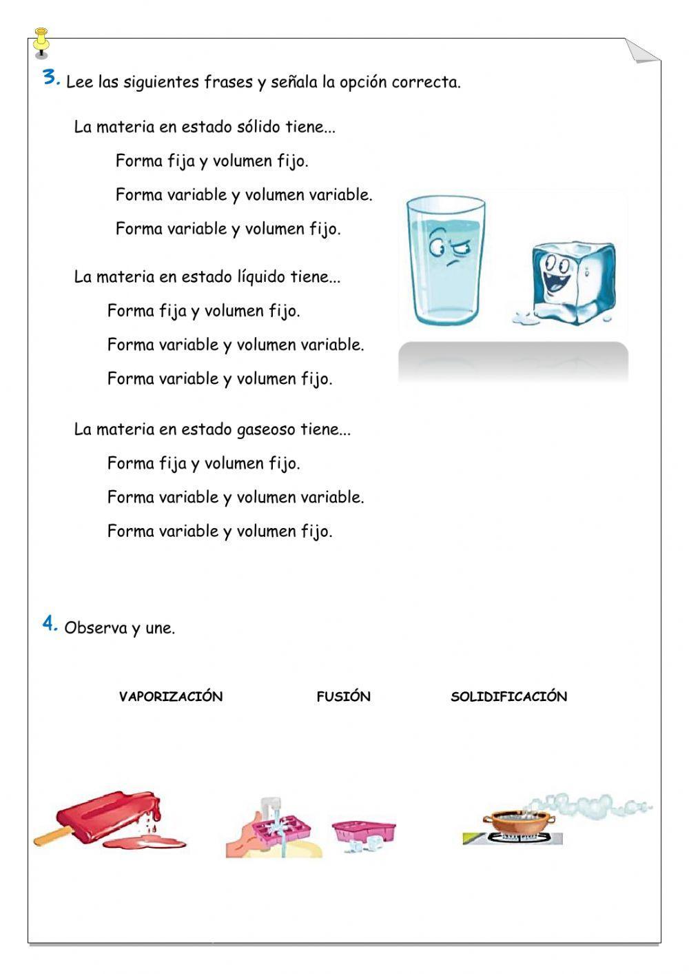 Materia y cambios de estado