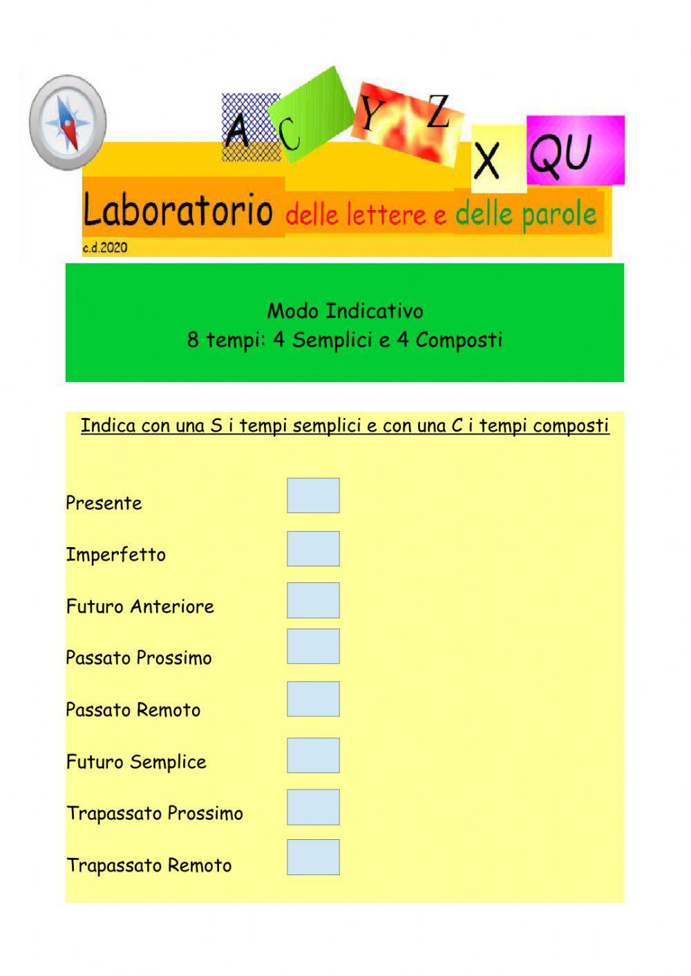 tempi semplici e tempi composti
