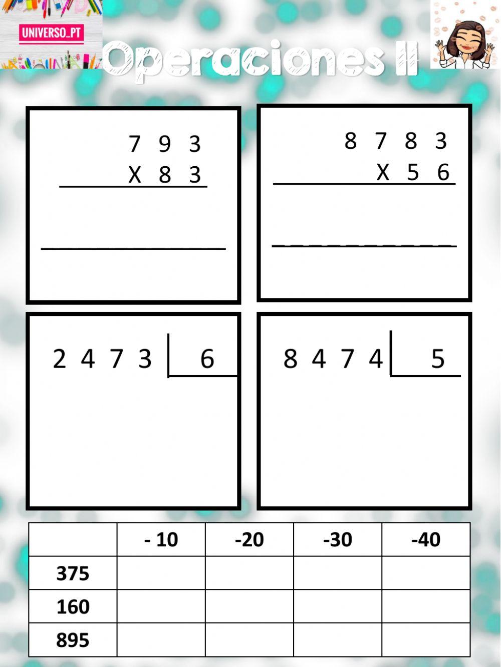 Operaciones básicas 2