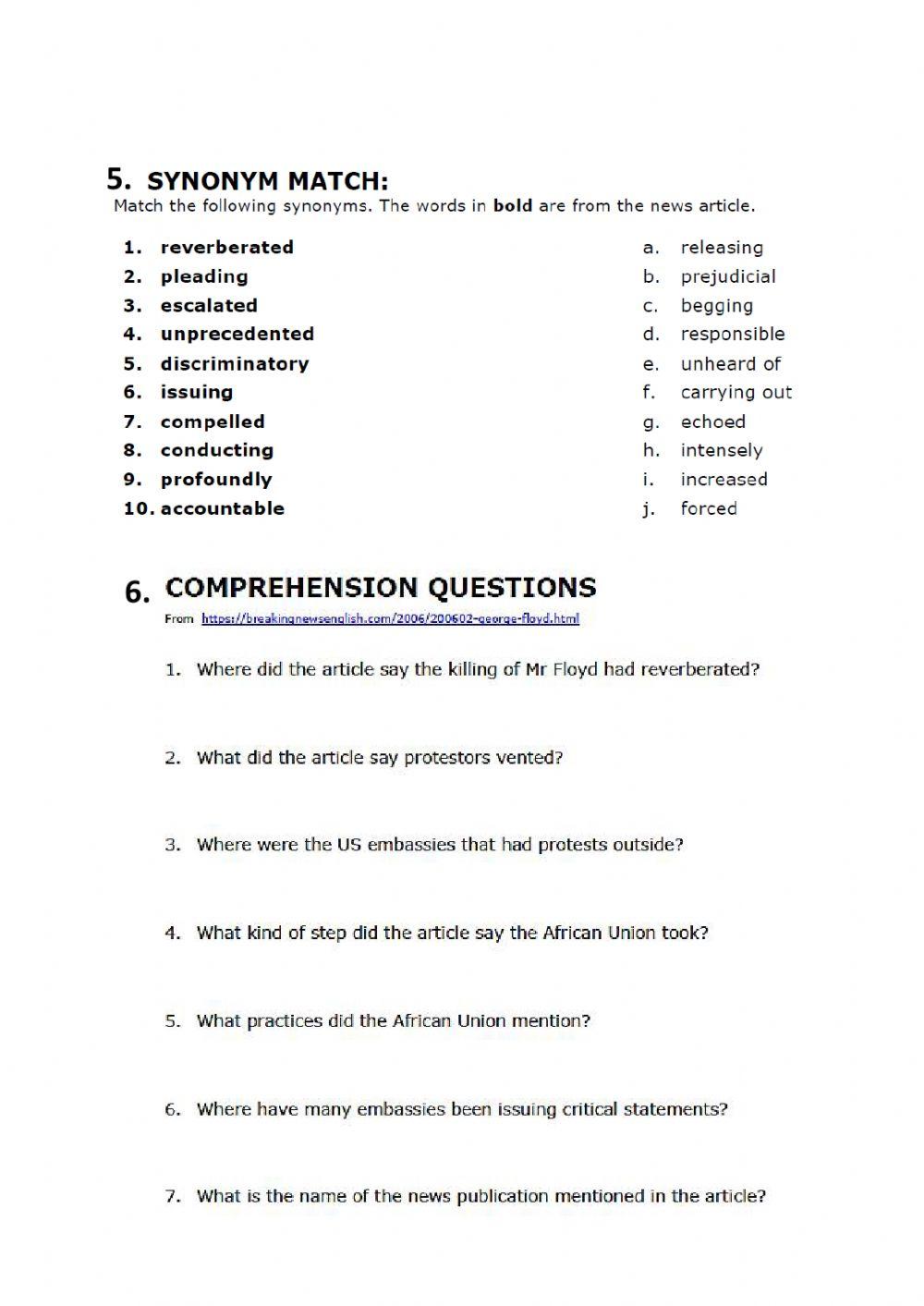 African union condemns killing of george floyd