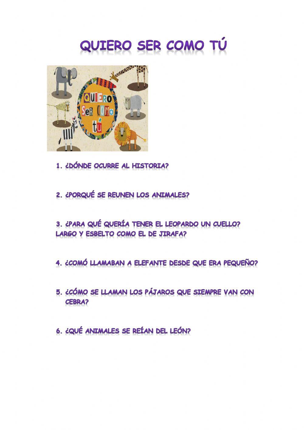 Quiero ser como tú Quiero ser como tú