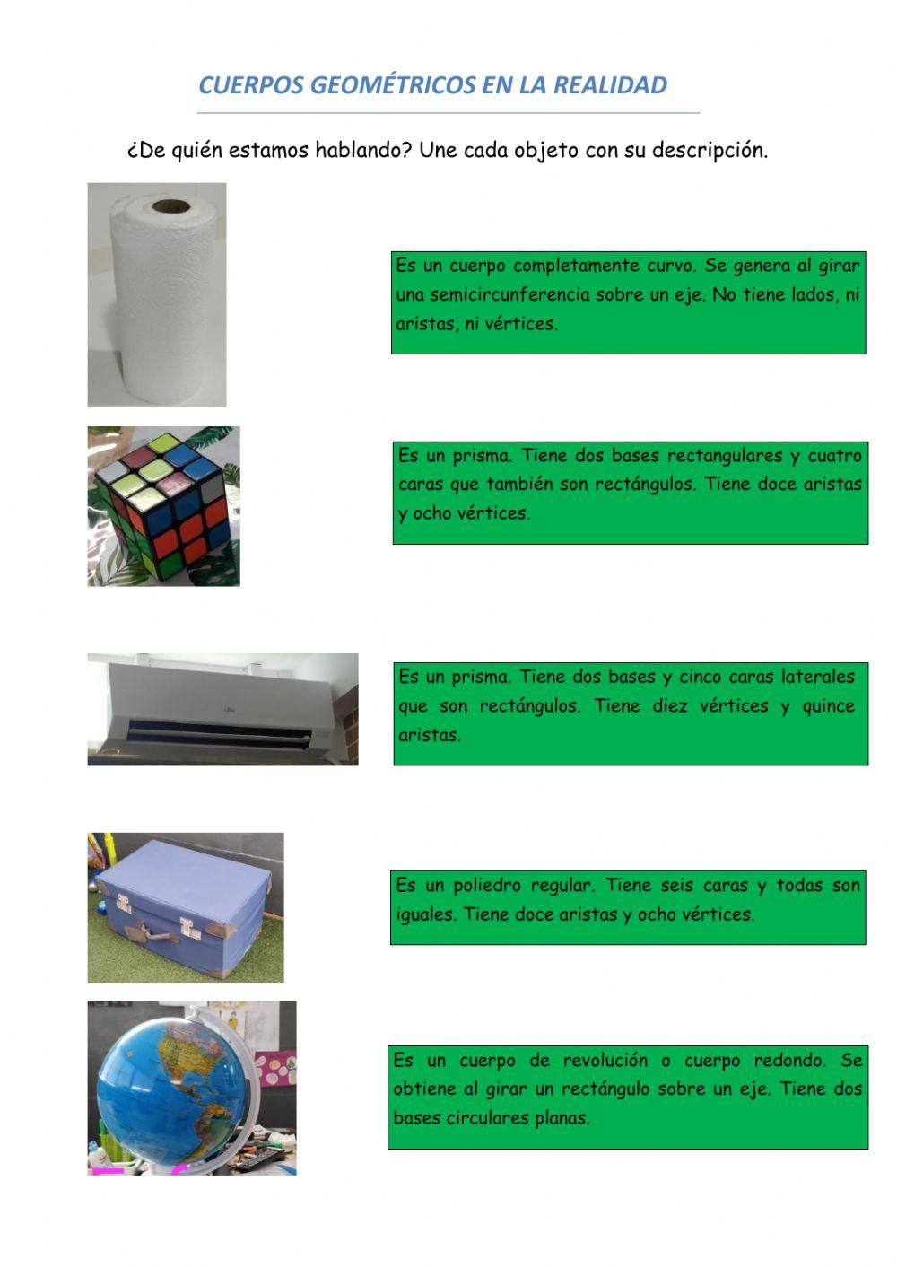 Descripción cuerpos geométricos