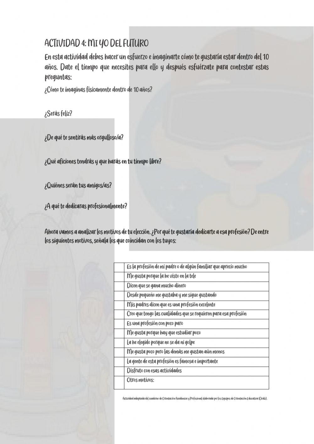 ACTIVIDAD DE TRÁNSITO A LA ESO