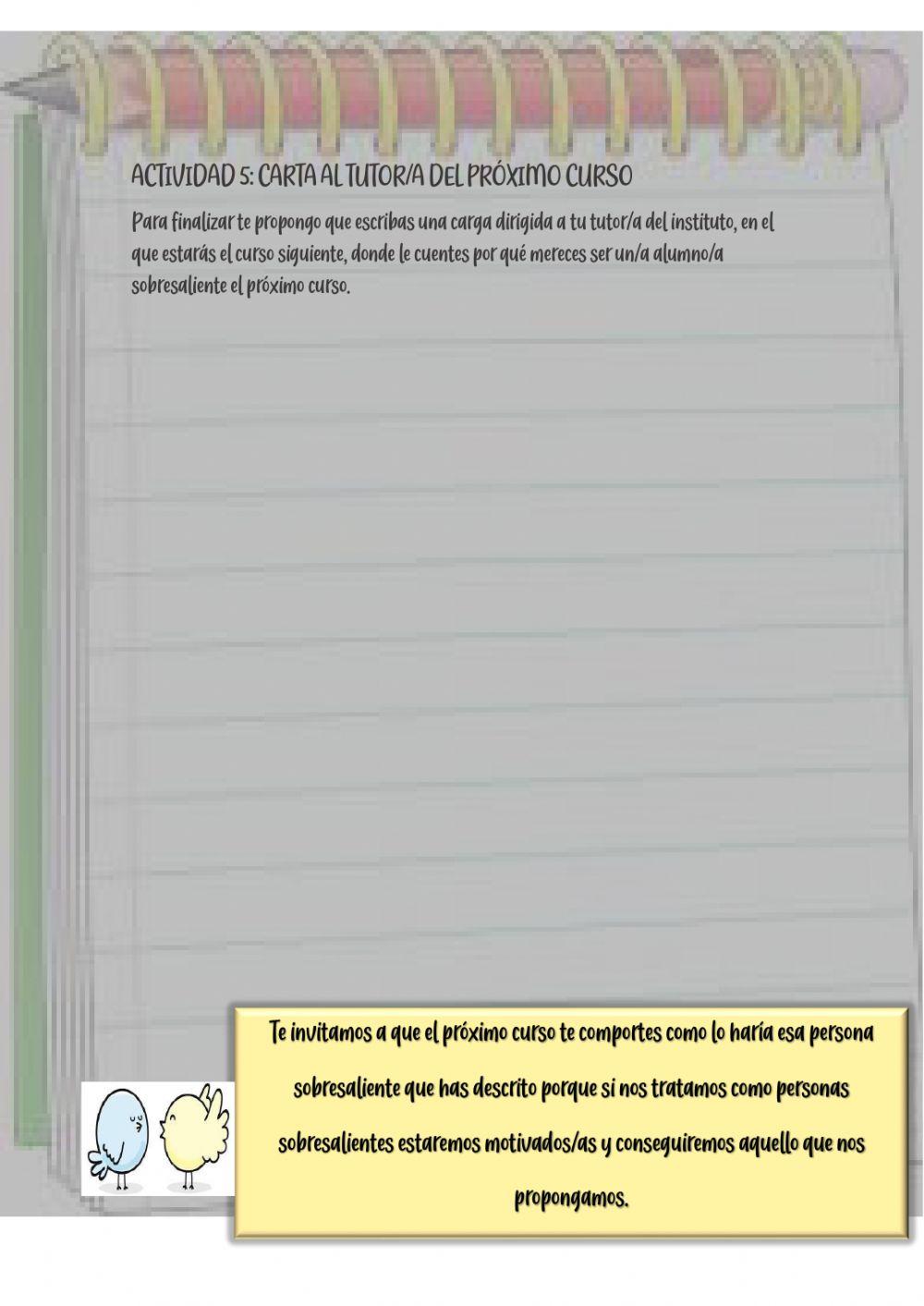 ACTIVIDAD DE TRÁNSITO A LA ESO