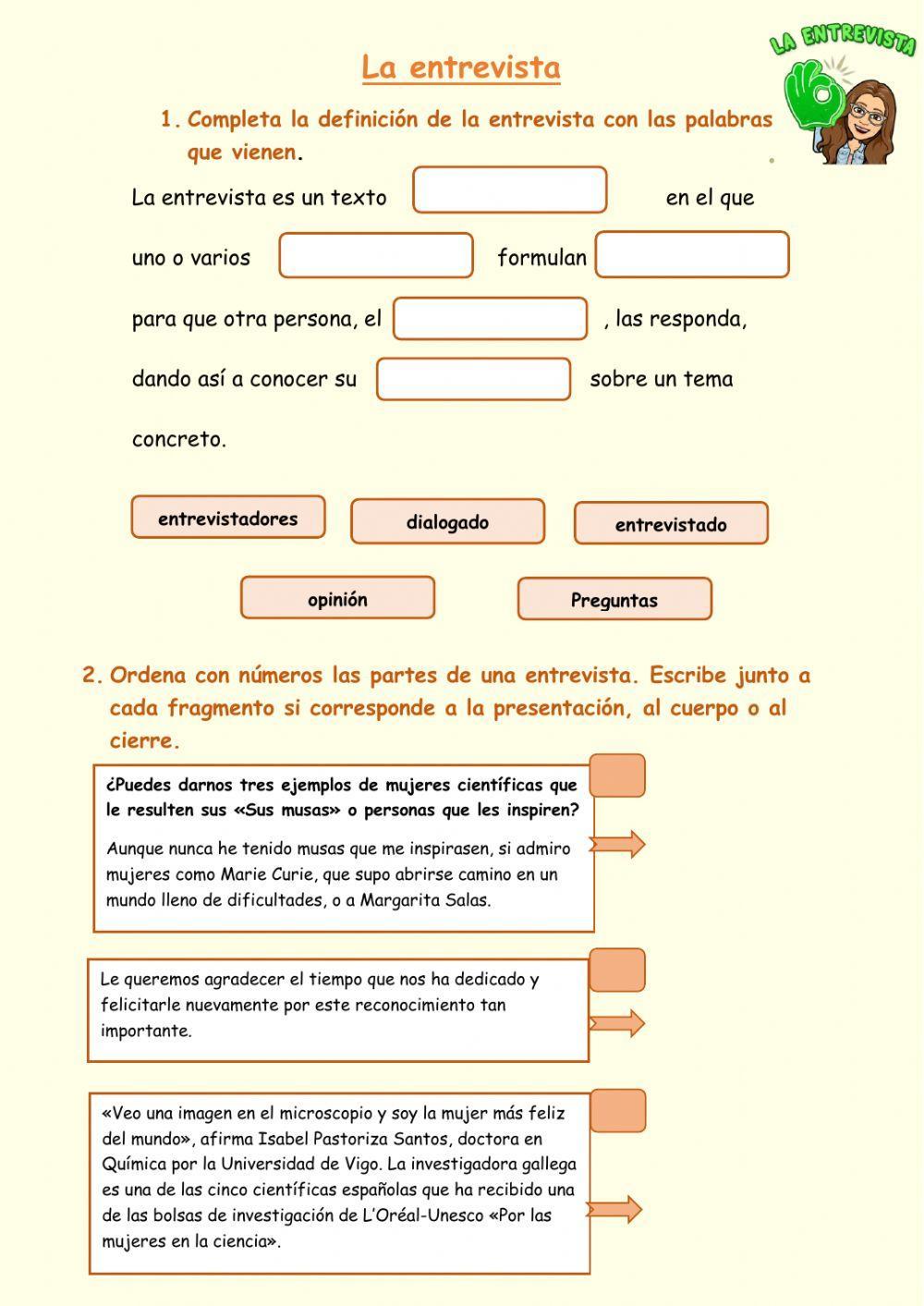 La entrevista La entrevista