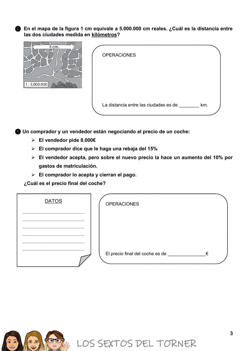 Repaso Matemáticas 6º Primaria