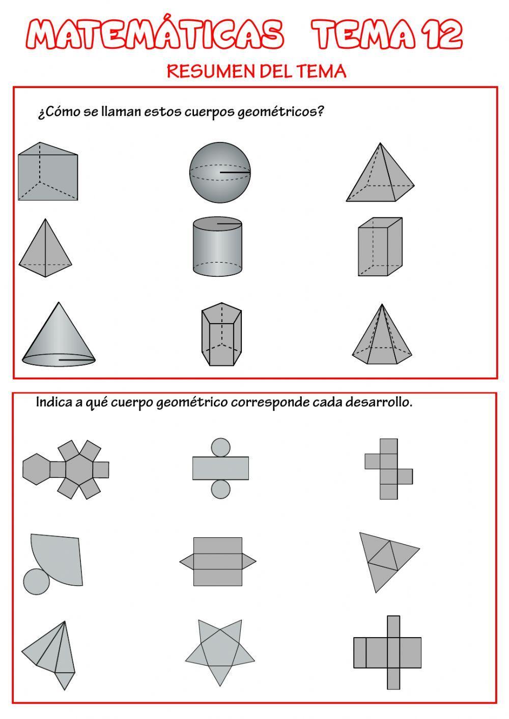 Cuerpos geométricos Cuerpos geométricos