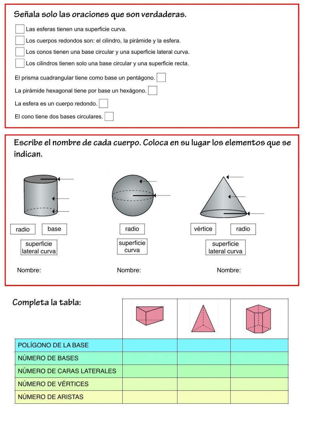 Cuerpos geométricos Cuerpos geométricos