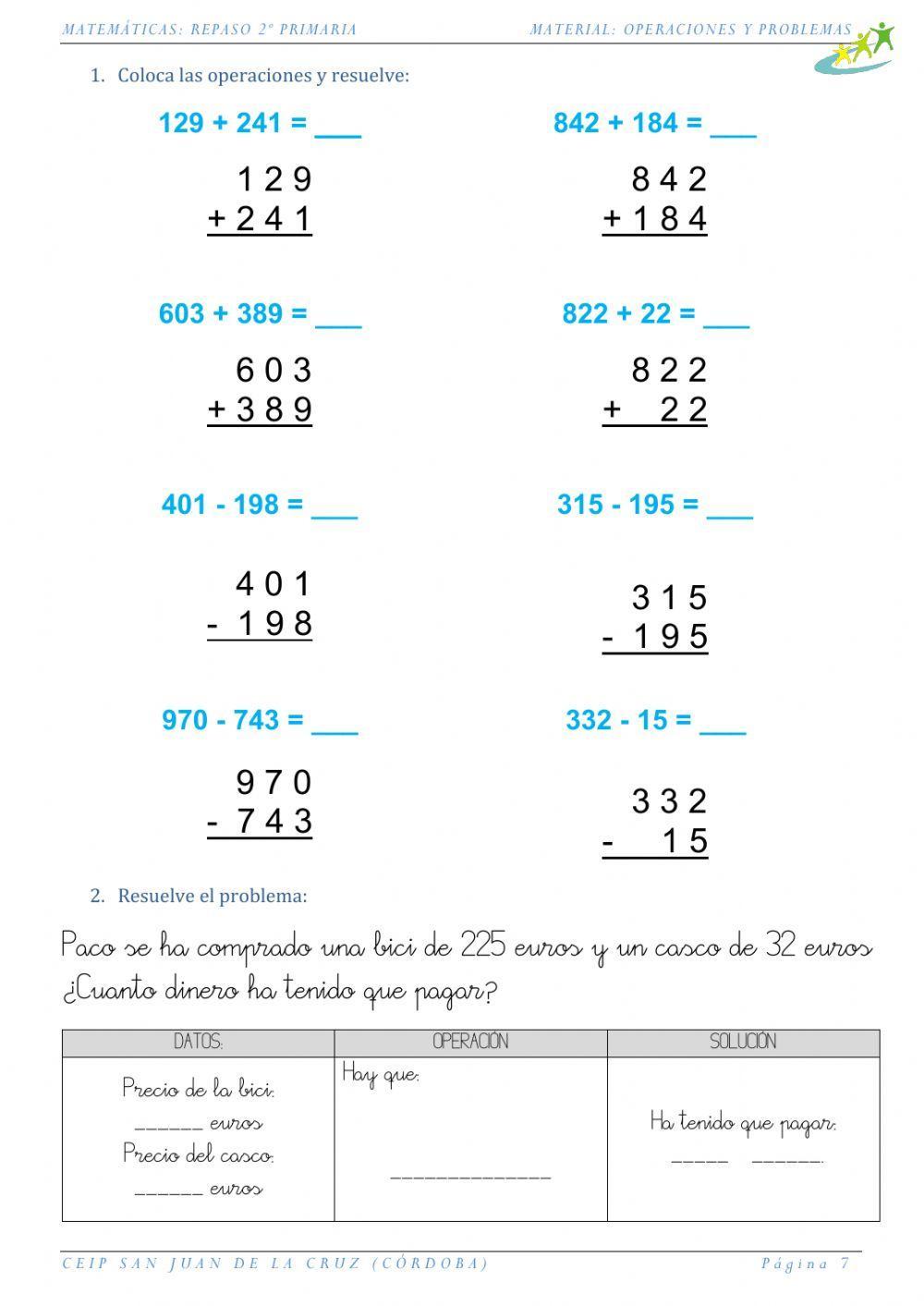 07-Sumas Restas y problema