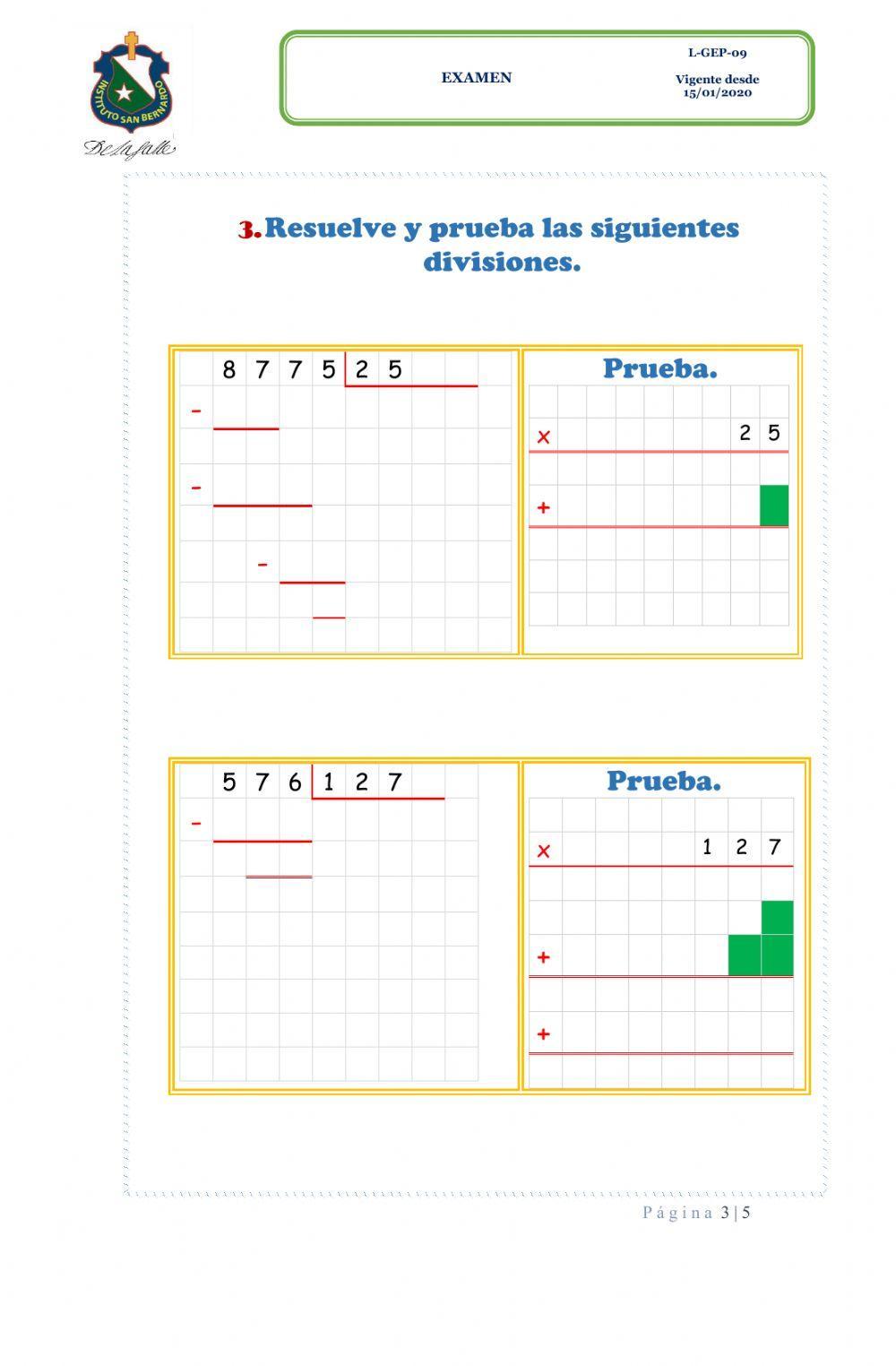 División por dos cifras, múltiplos y divisores.