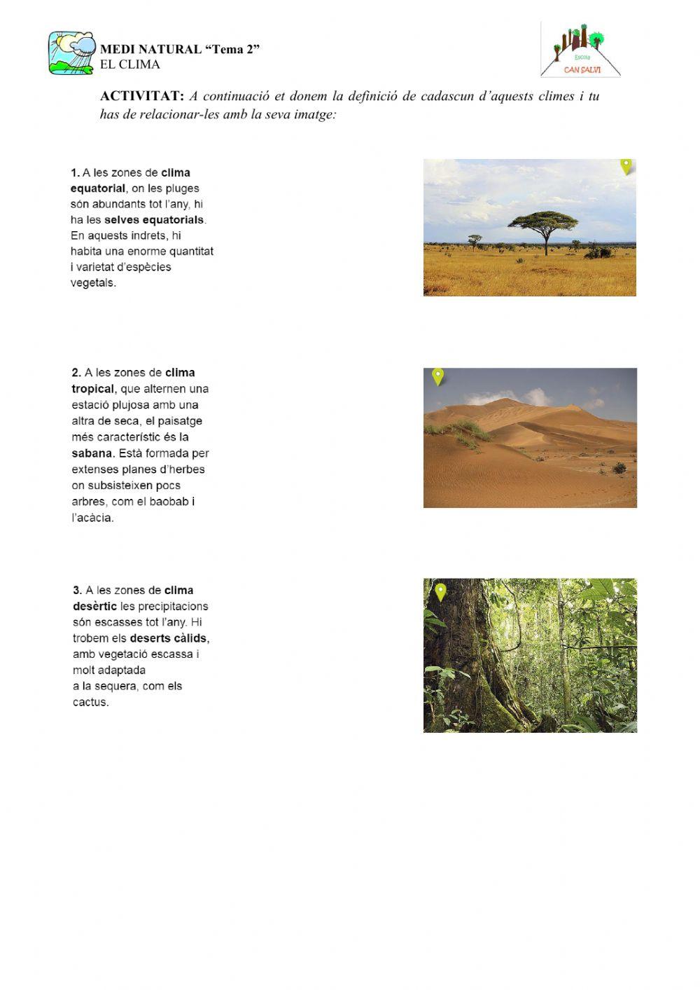 El clima i el paisatge