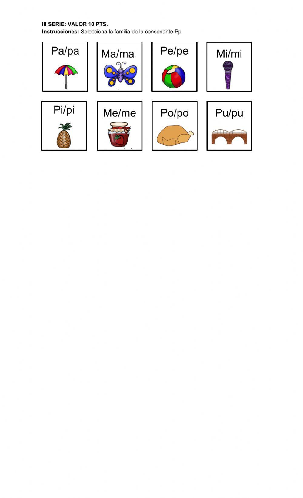 Examen de: Comunicación y Lenguaje Pre-Kínder