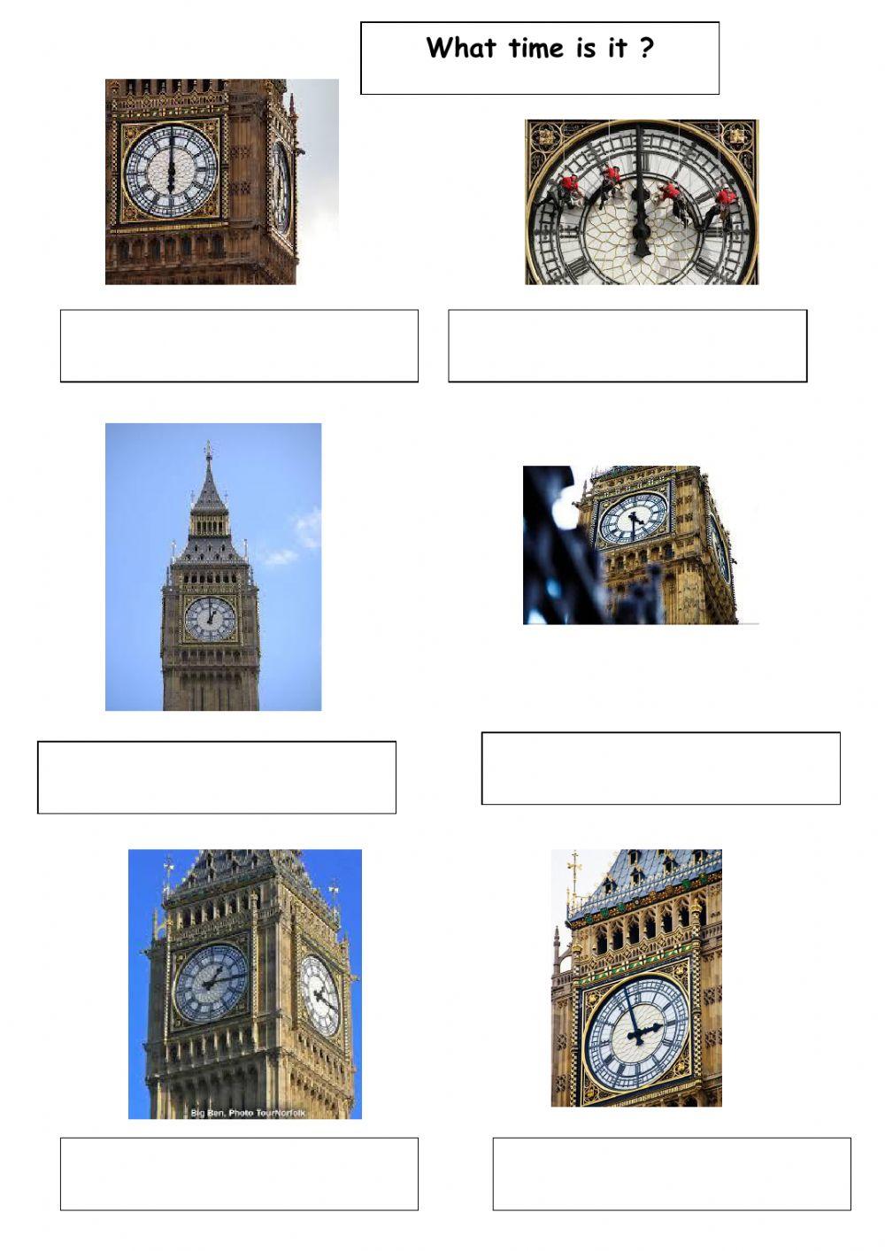 What time is it on Big Ben Clock Tower?