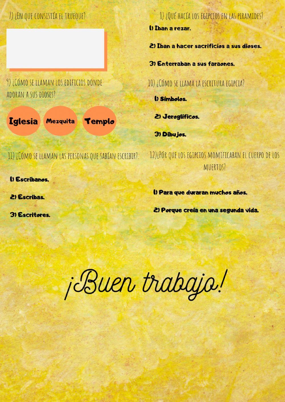 La Edad Antigua. Los Egipcios