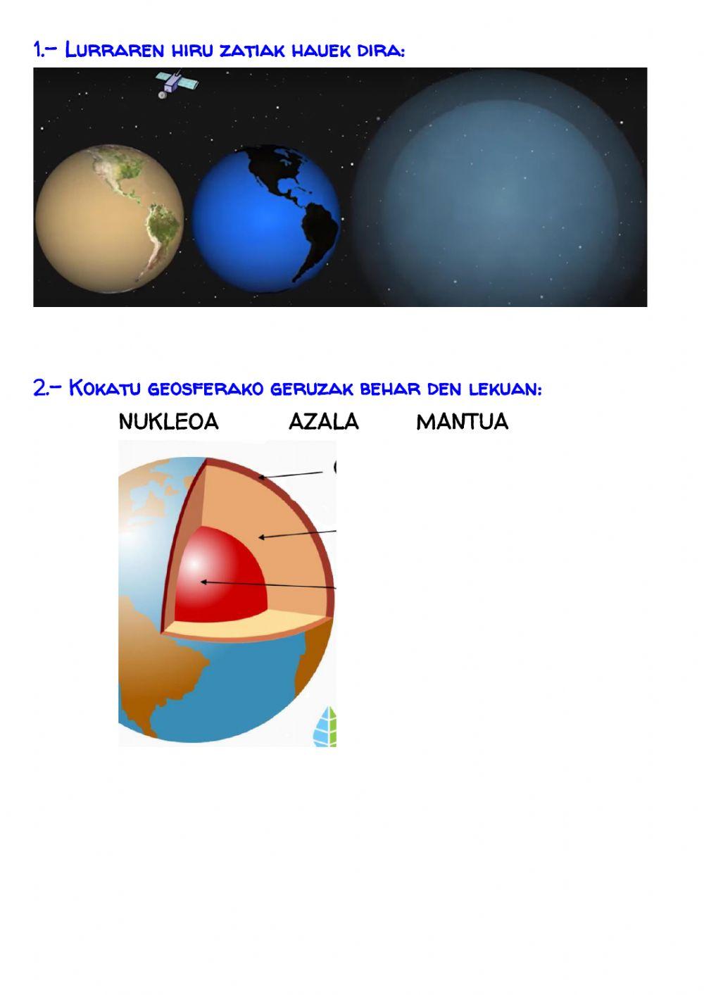 LH1: Lurra eta bere geruzak