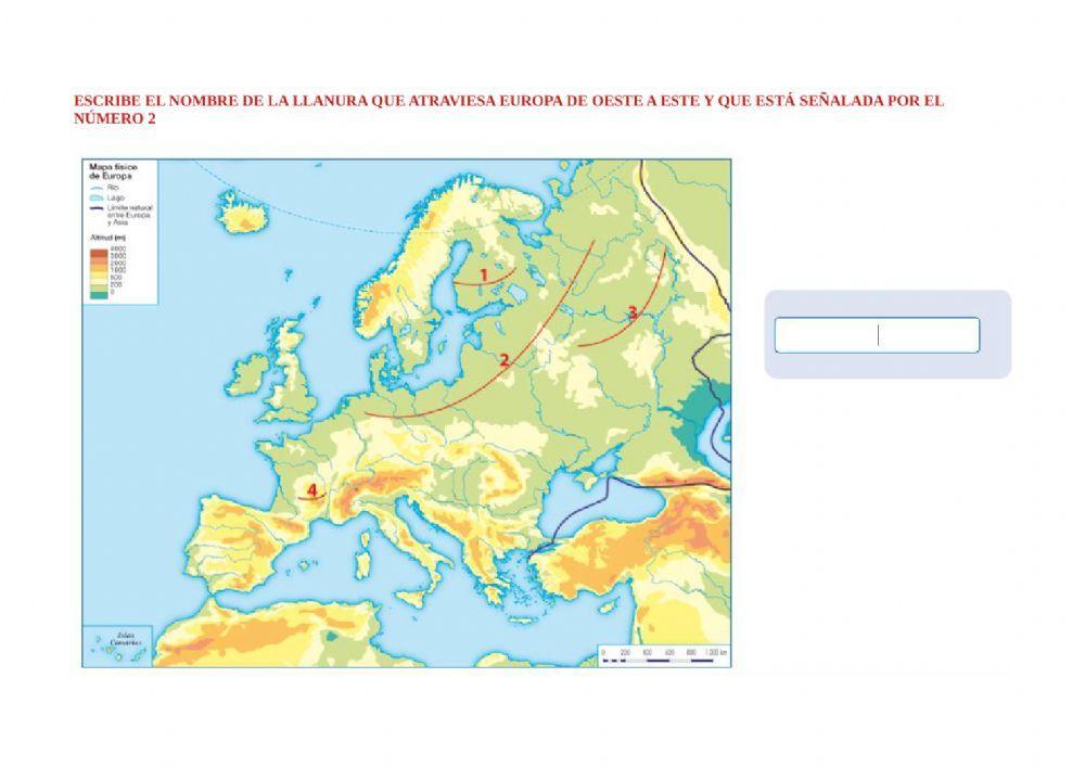 Repaso relieve europa