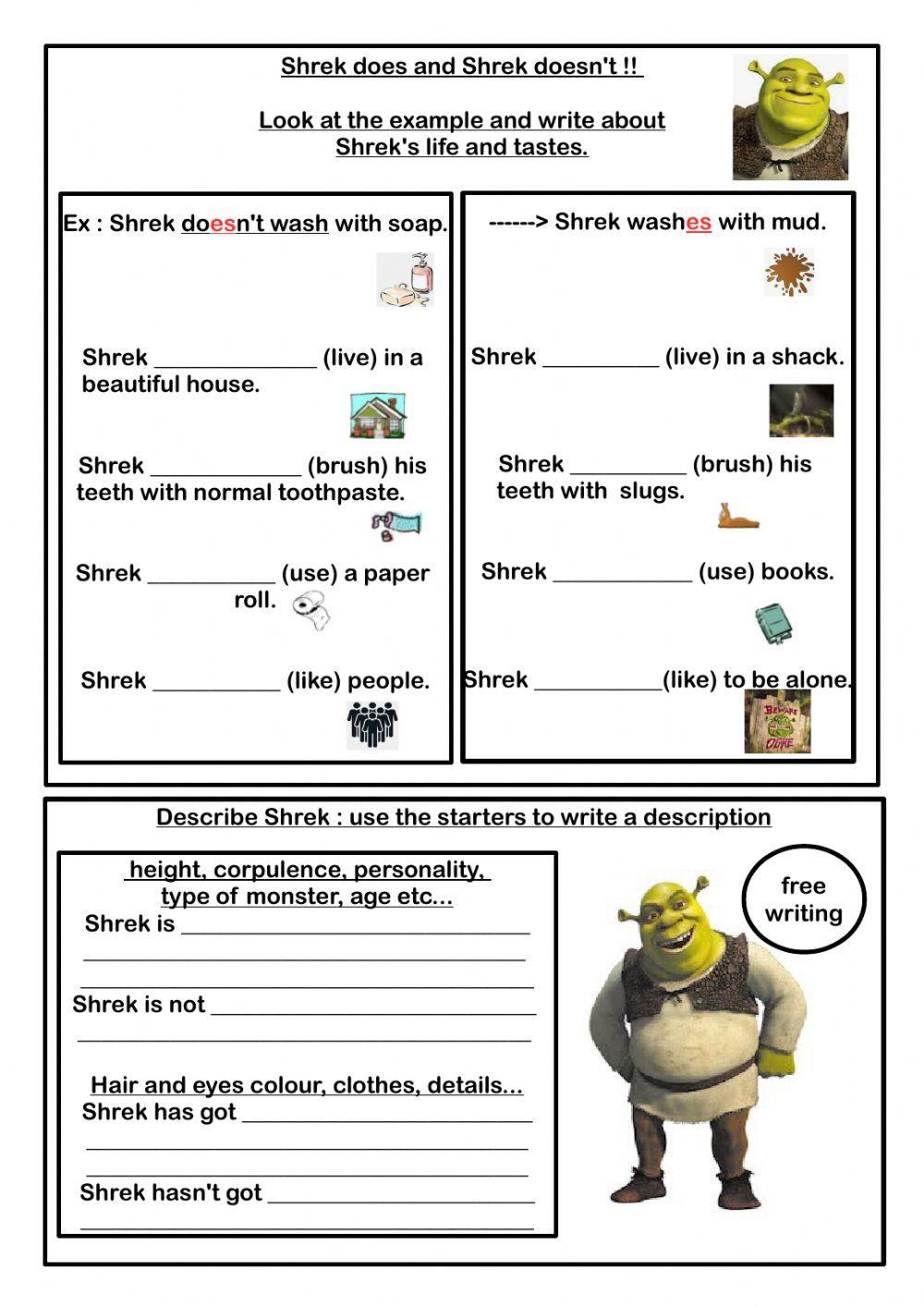 Shrek's routine