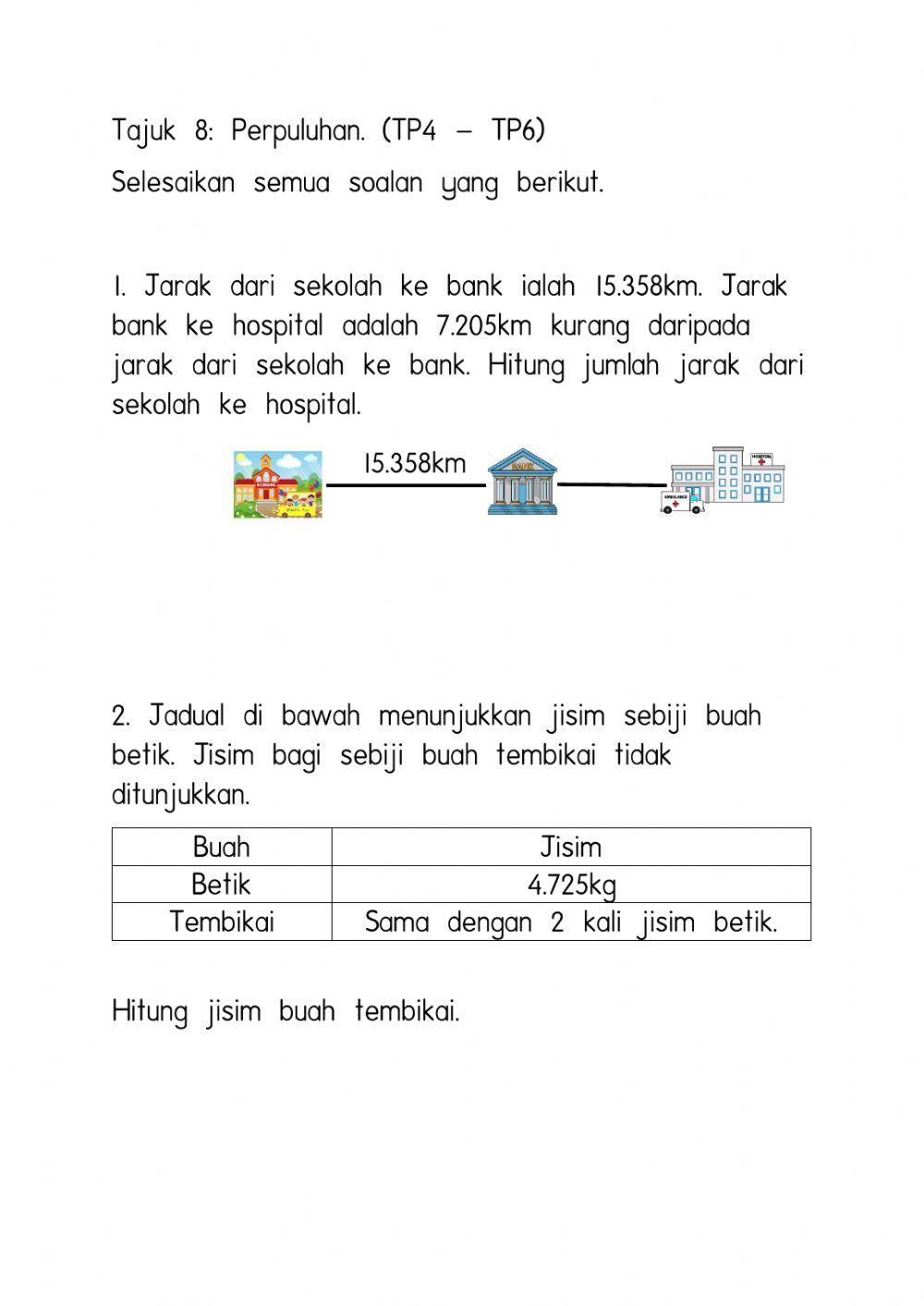 Tajuk 8-Perpuluhan -Penyelesaian Masalah
