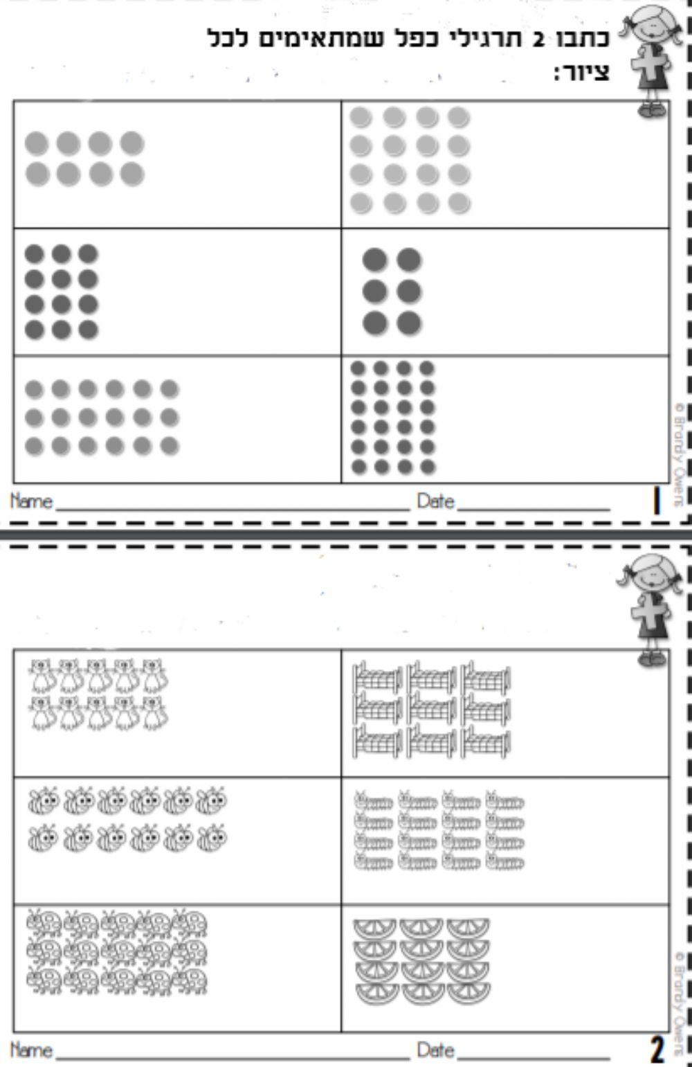 Multiplication arrays מצבי כפל