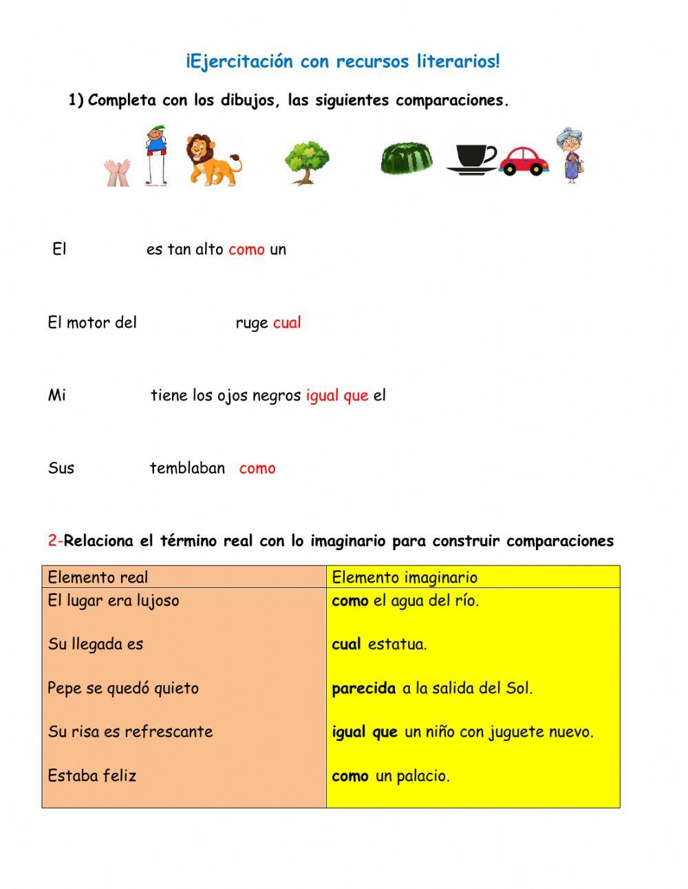 Ejercitación comparaciones