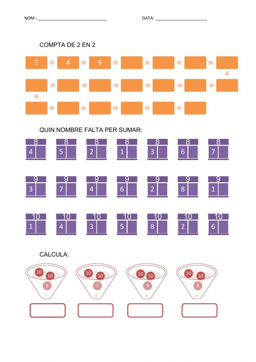 Descomposició nombres fins 100
