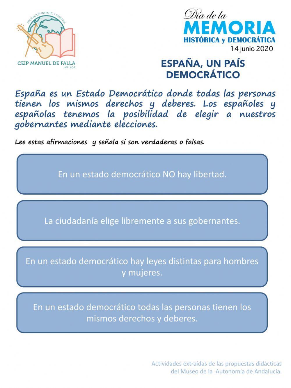 Cuadernilo Memoria Histórica y Democrática de Andalucía