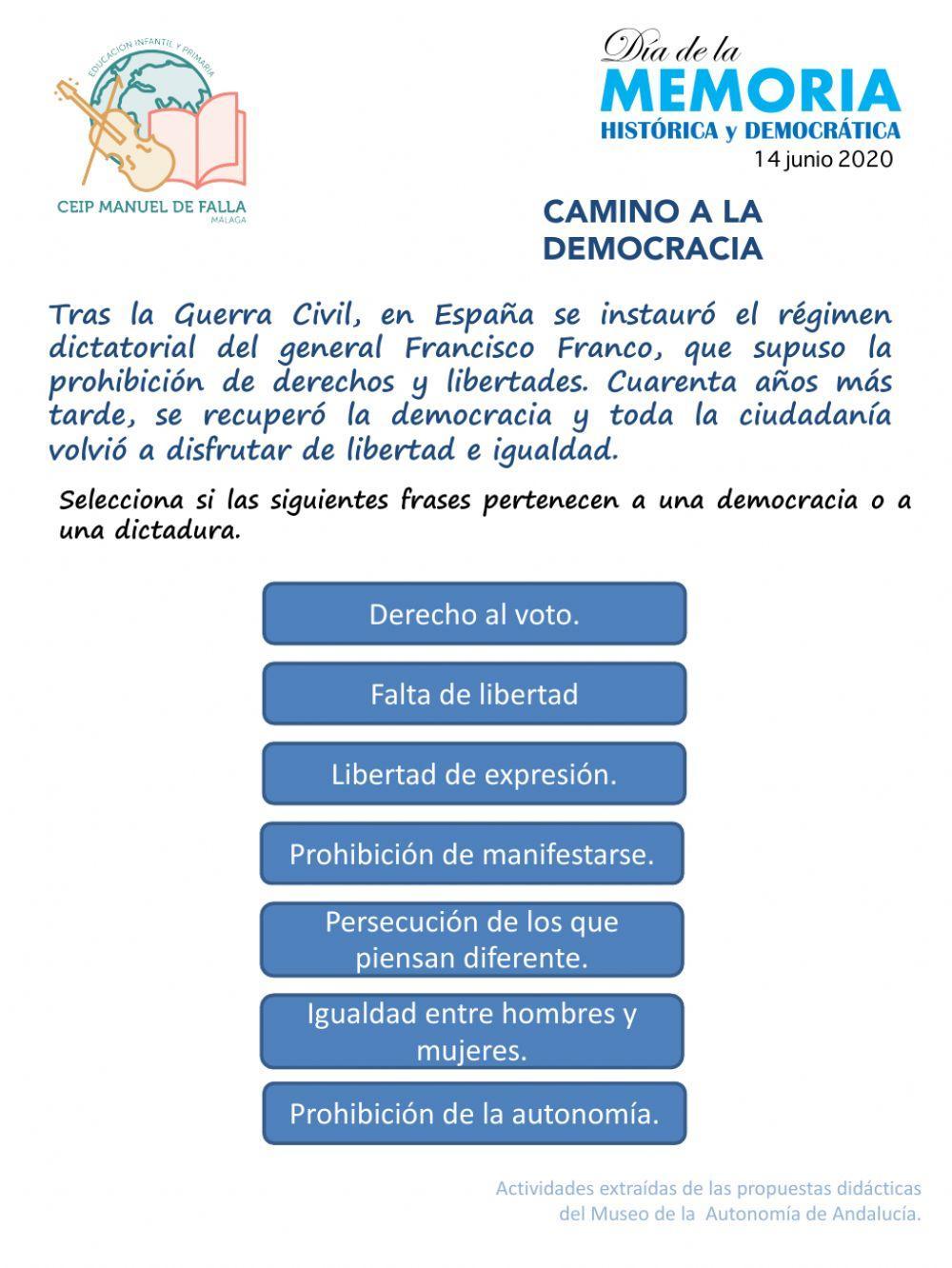 Cuadernilo Memoria Histórica y Democrática de Andalucía