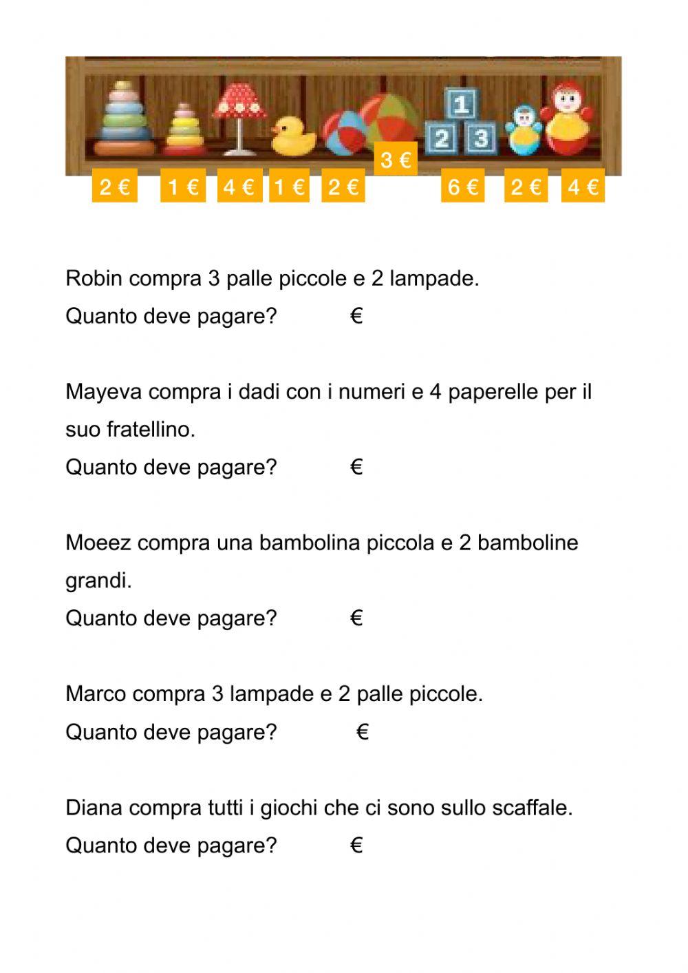 Al negozio di giocattoli