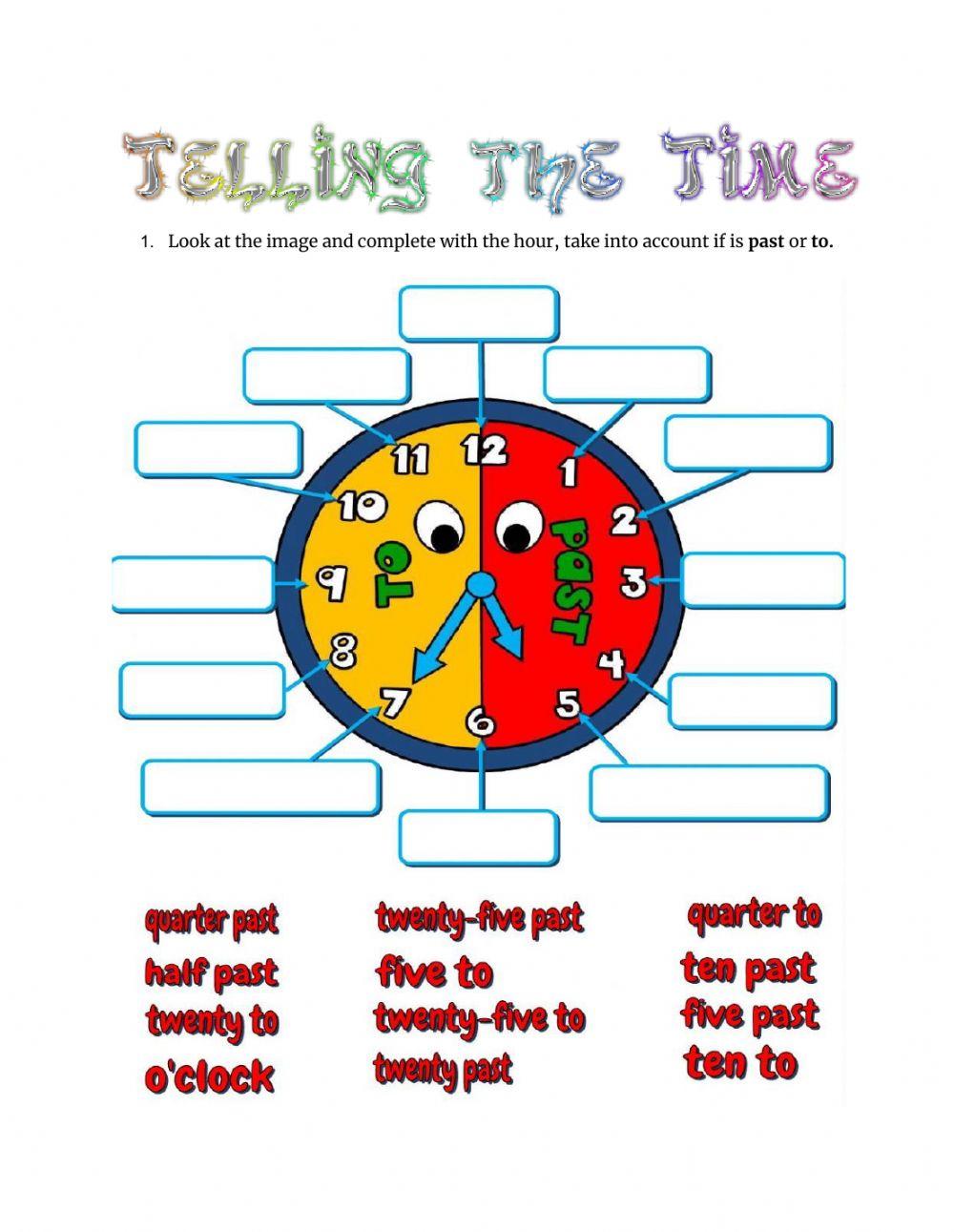 TELLING THE TIME EXAM 