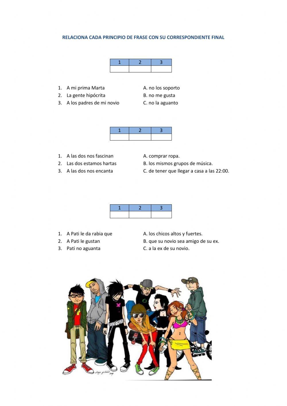 B1.2 Verbos de sentimiento II