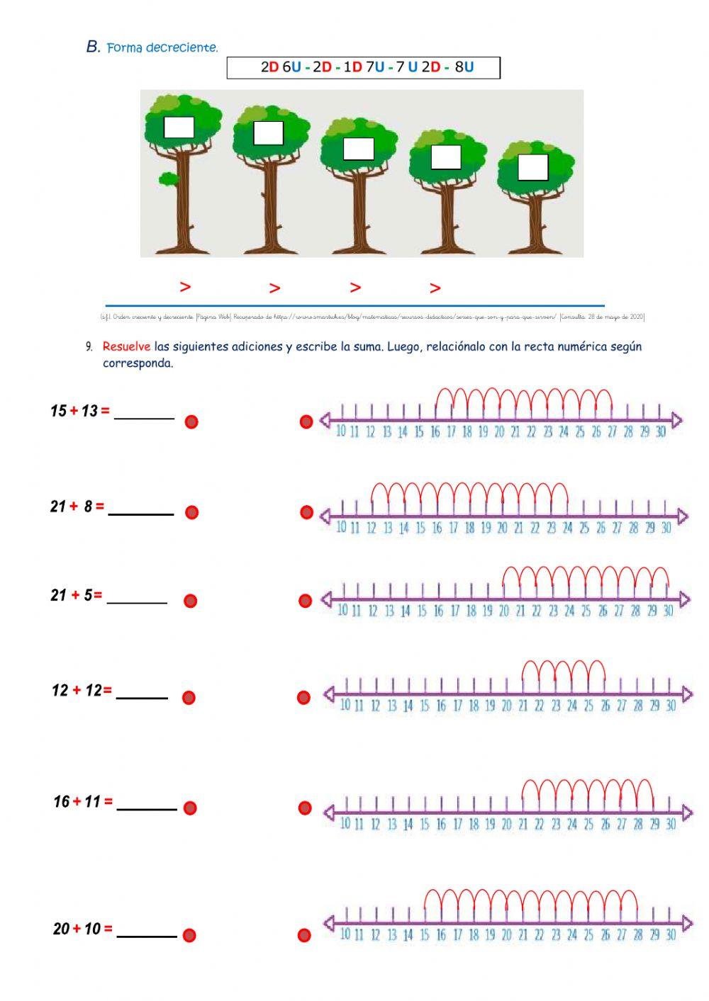 Decreciente y Adiciones