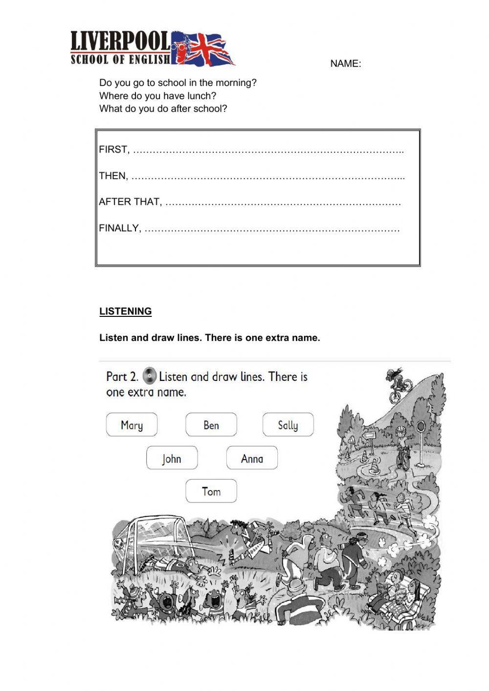 First written test elementary