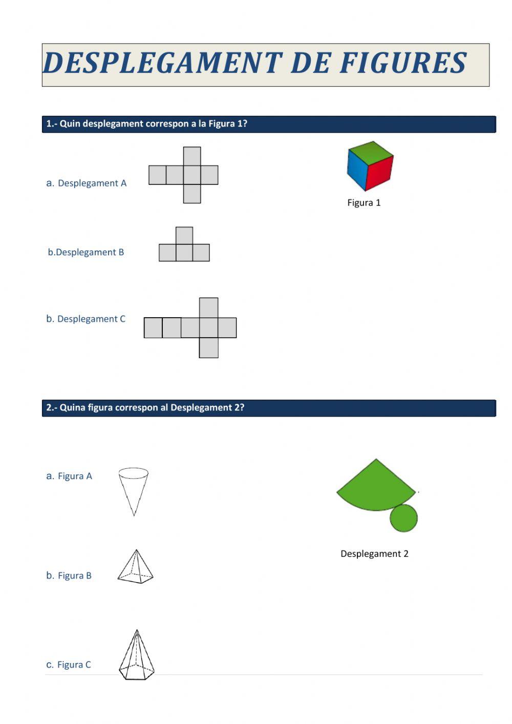 Desplegament de figures