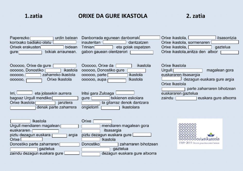 Orixe da gure ikastola
