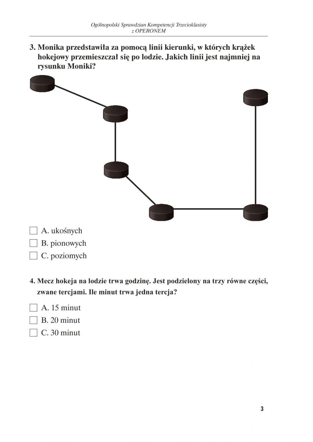 Test matematyka kl.3