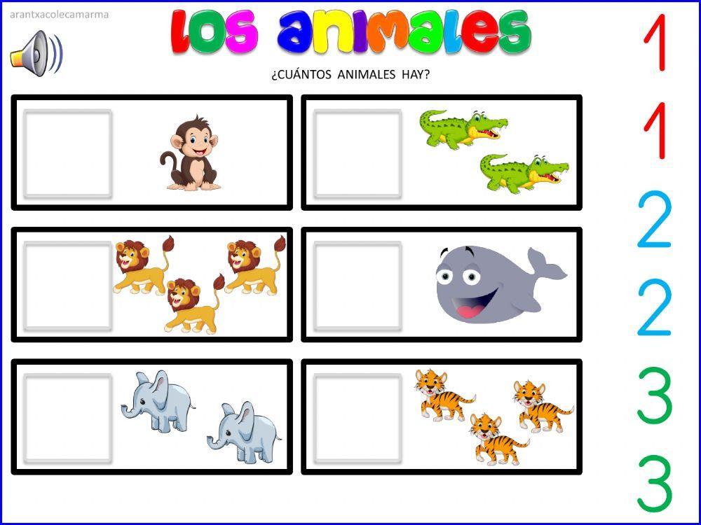 ¿cuántos animales hay? (salvajes)