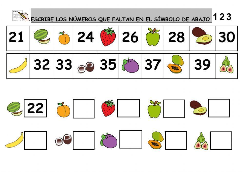 Números del 1 al 40