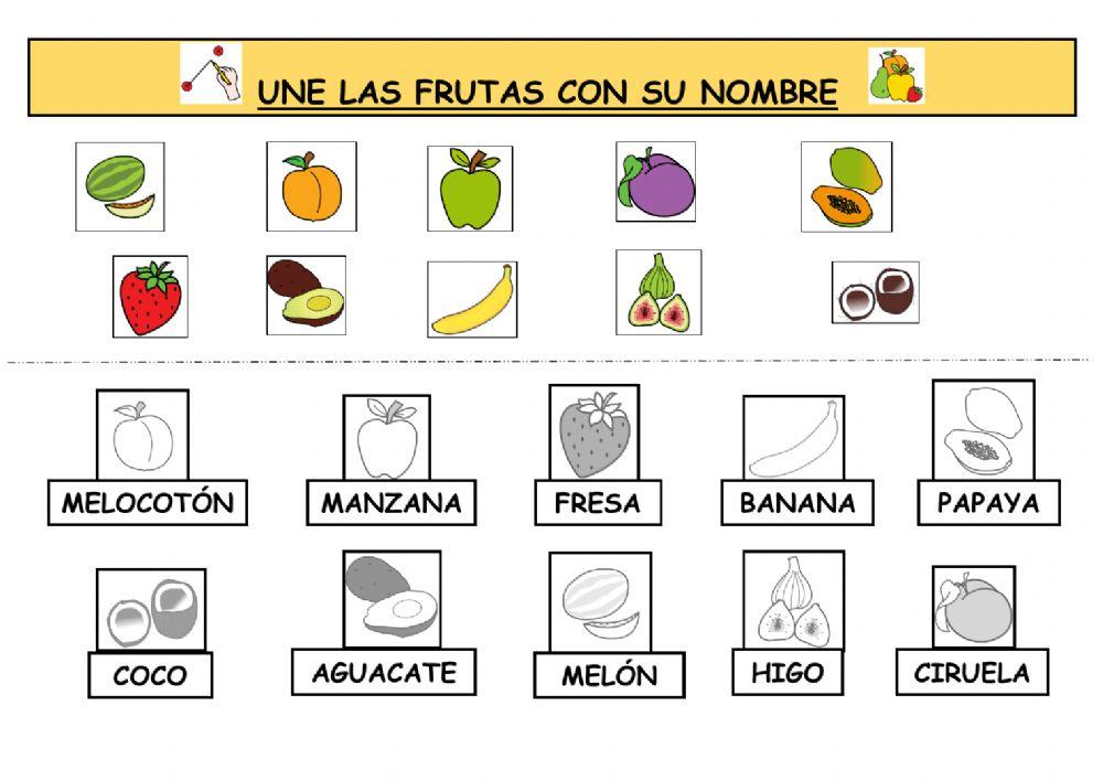Nombres de frutas
