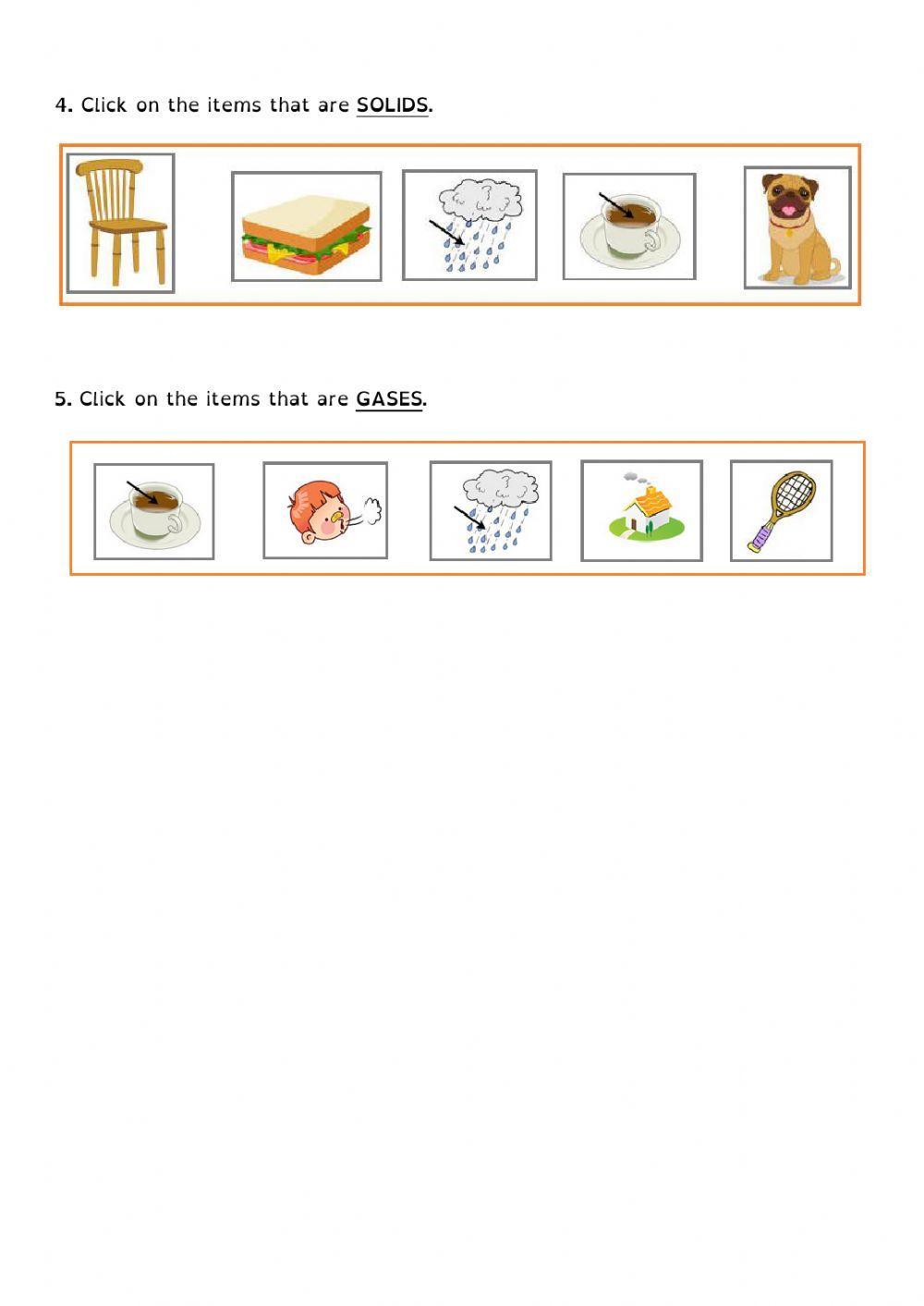 STATES OF MATTER TEST