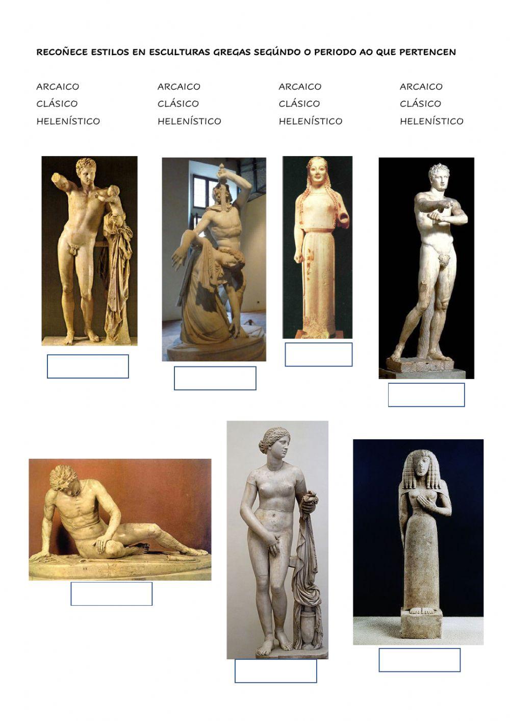 Recoñece estilos arte clásica