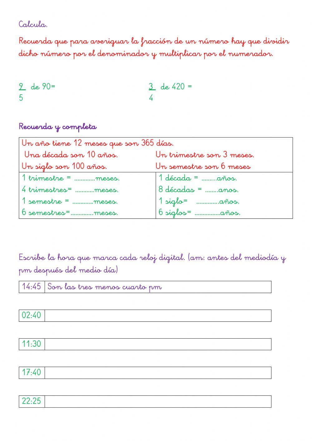 Repaso 2º trimestre