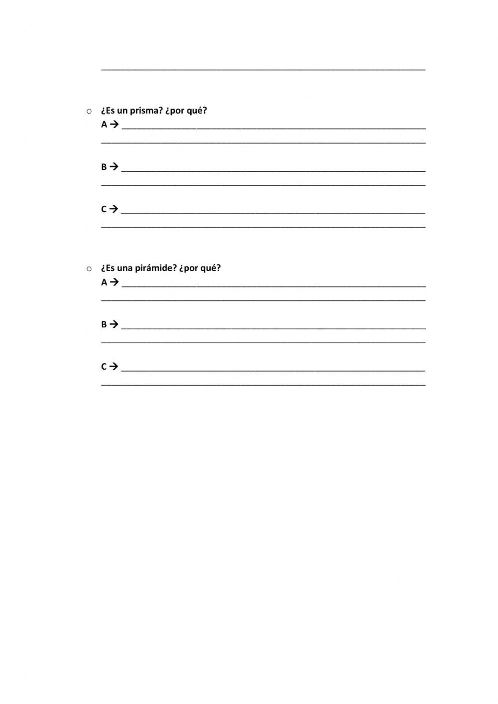 Ficha de repaso Unidad 11. Poliedros y poliedros regulares