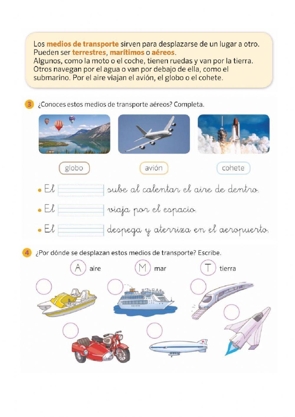 Medios de transporte en el paso del tiempo