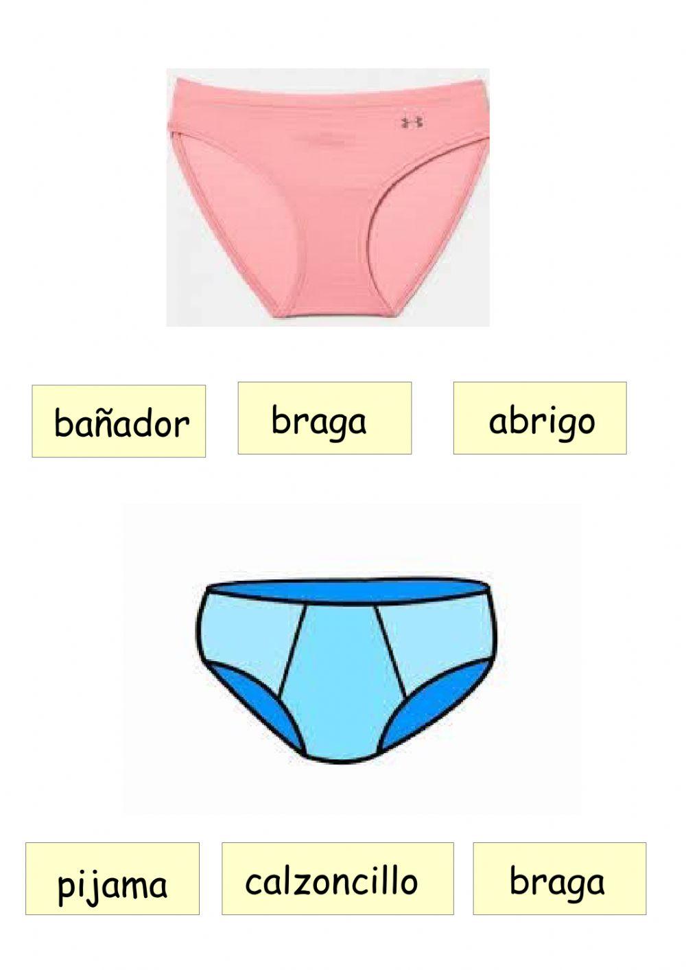 Vocabulario prendas de vestir y accesorios