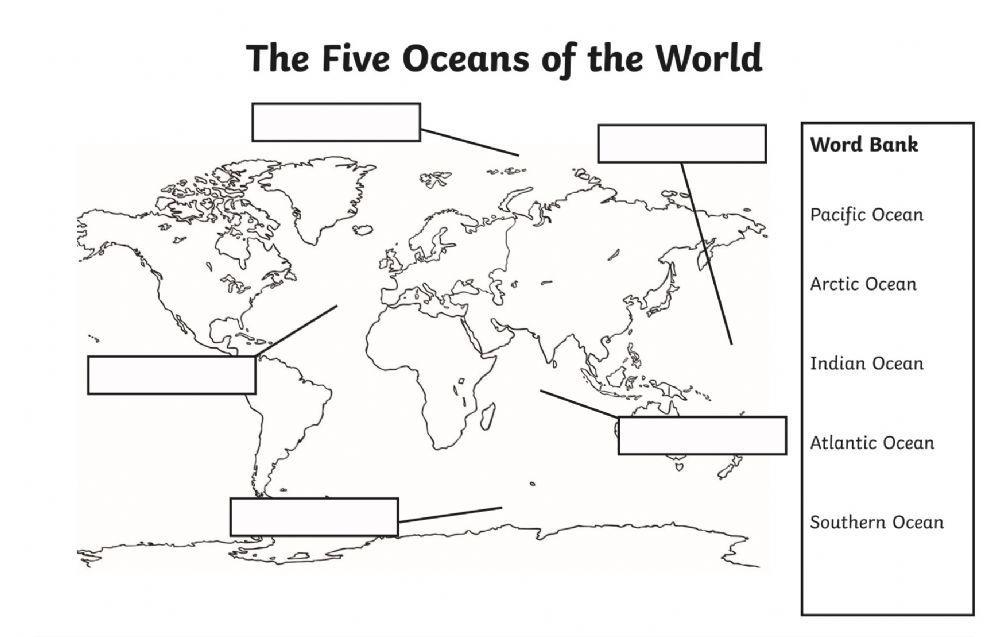 5 Oceans of the World